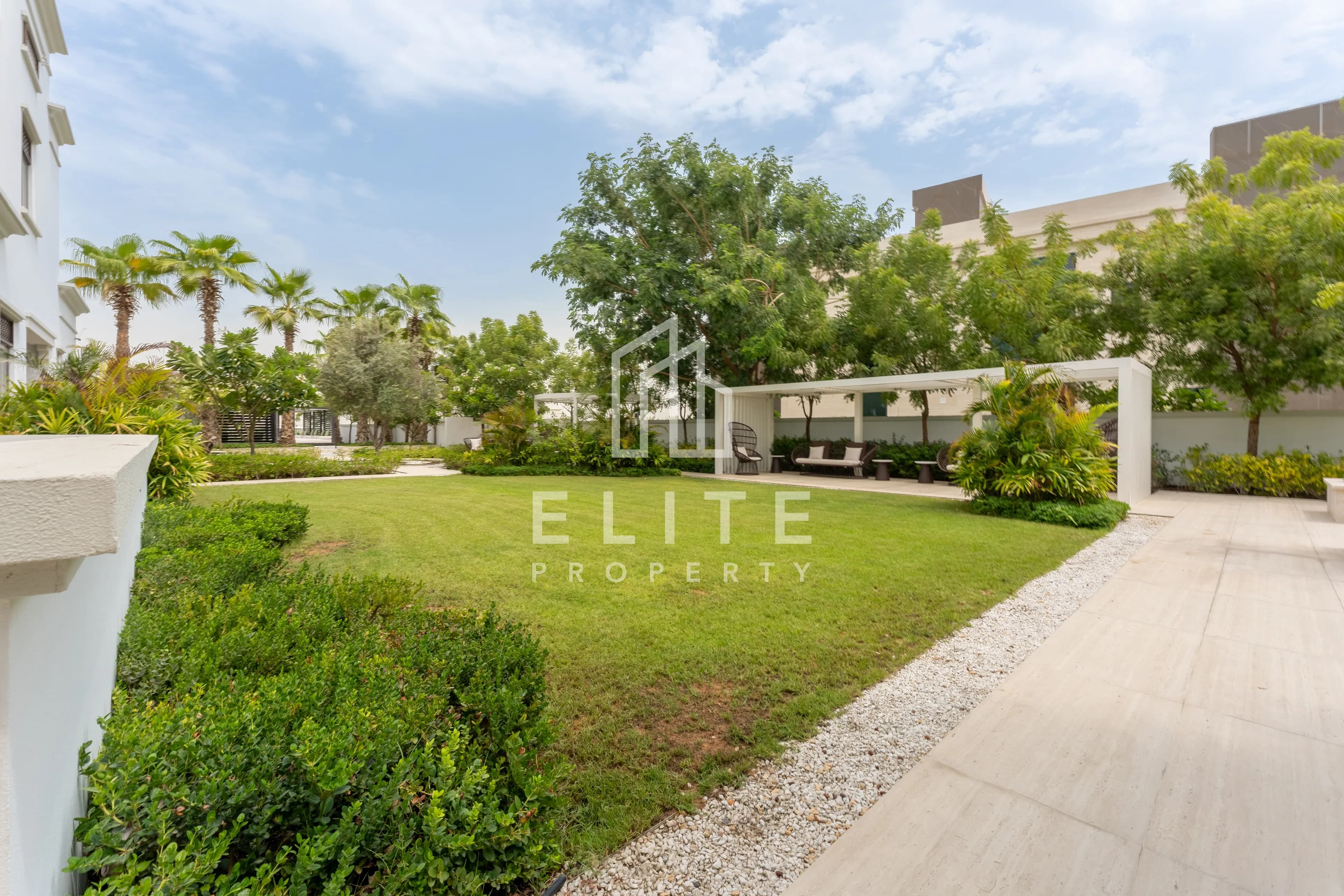 Expansive Garden Lawn